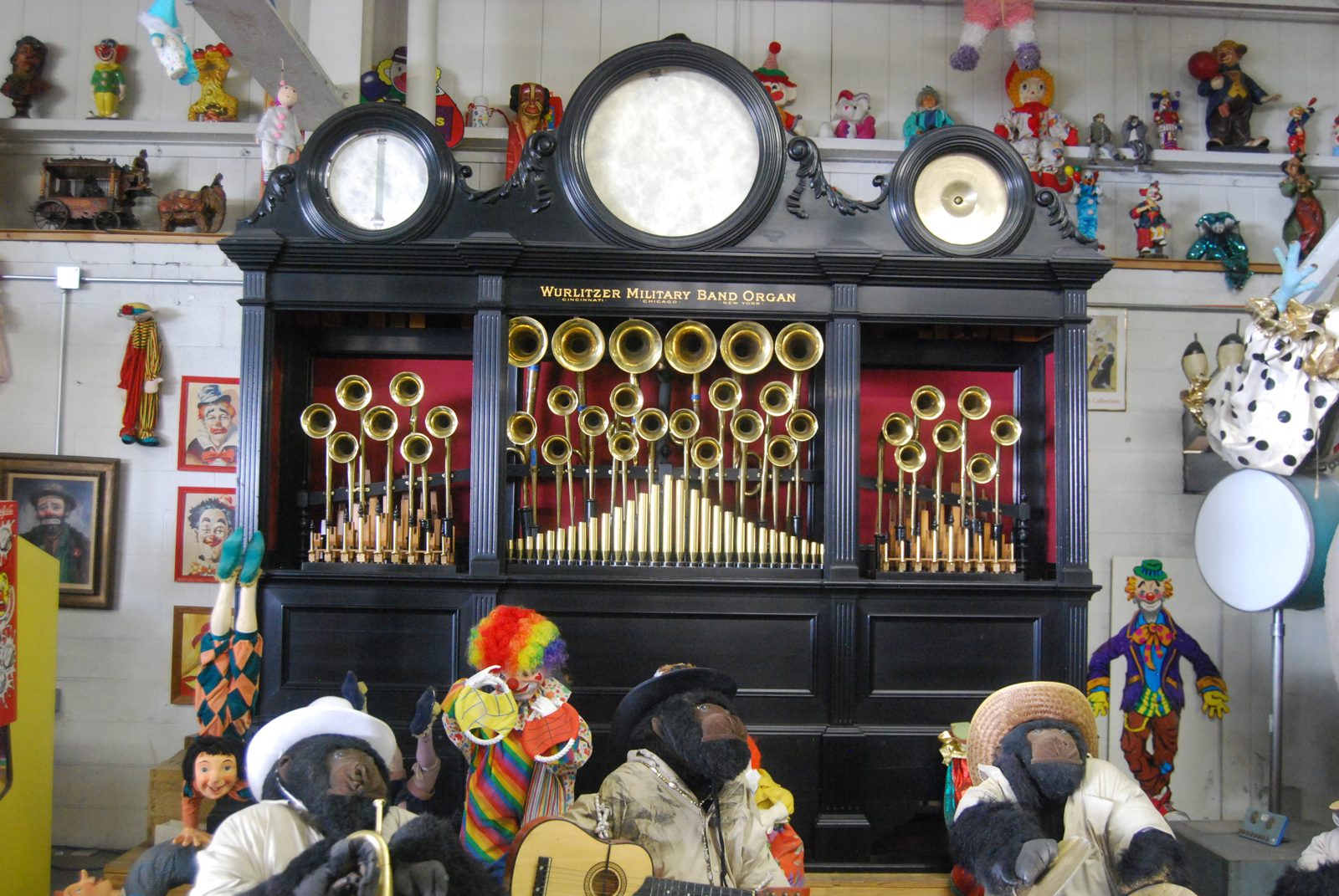 Figure 3 — A large Wurlitzer military band organ (the 160 "Mammoth" class), voiced to imitate a full military brass band