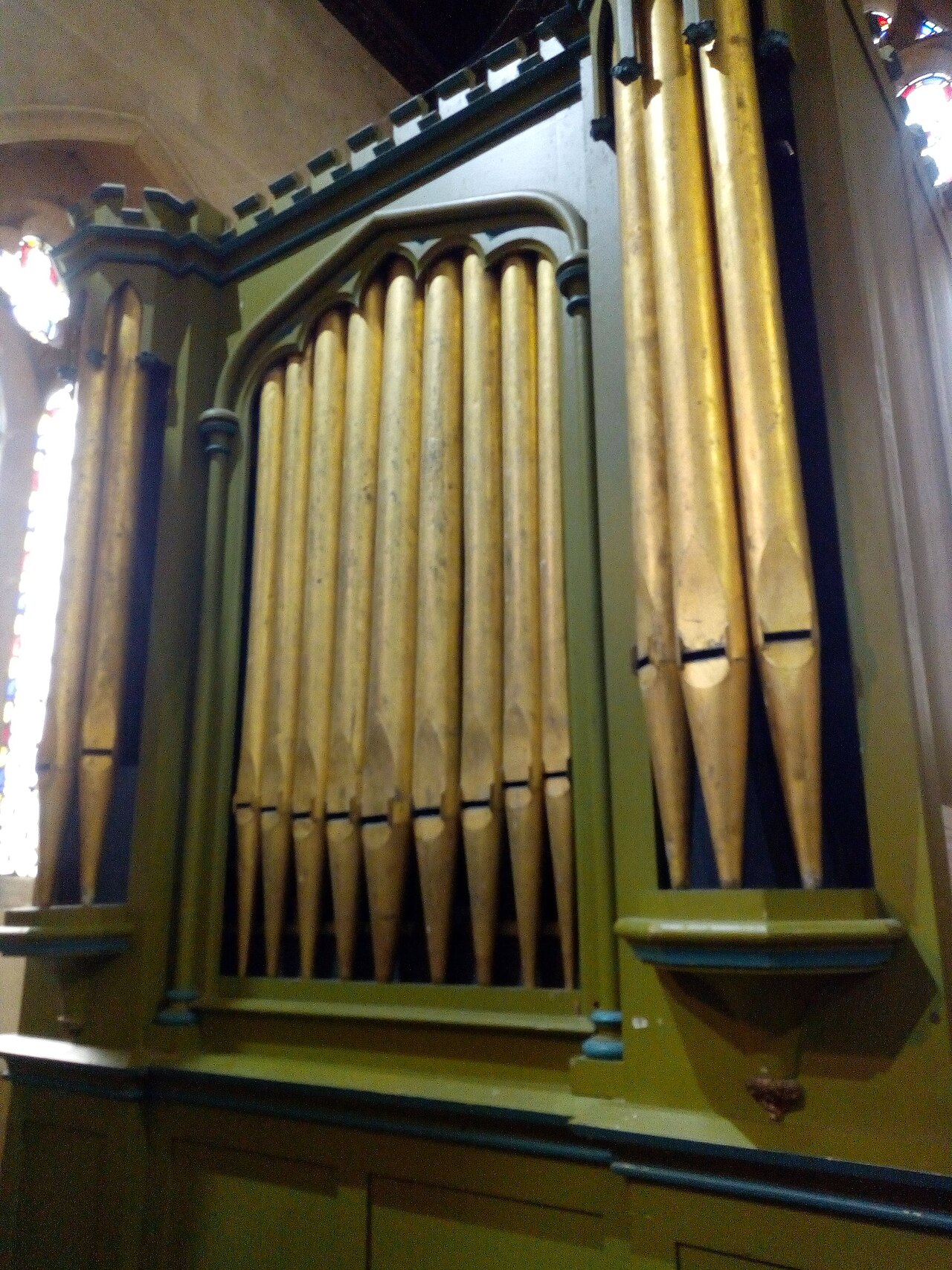 Figure 2 — An English parish church barrel organ in a west gallery, of the type that supplied psalm and hymn tunes c. 1790–1860